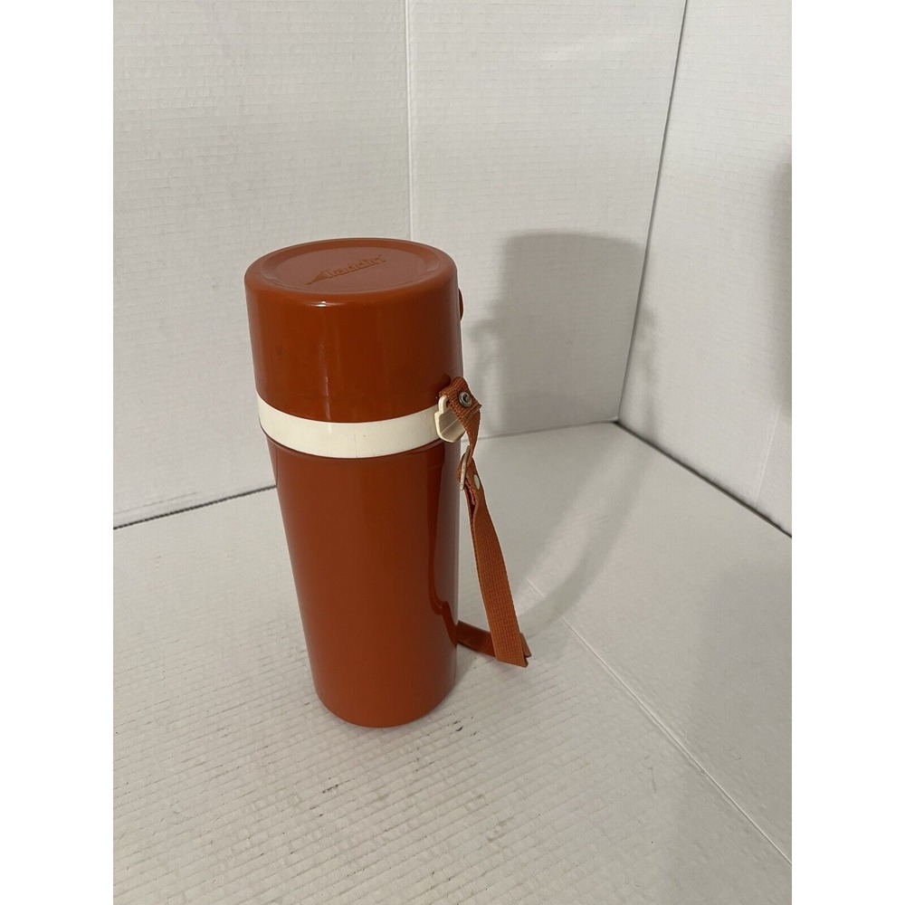 Vintage Burnt Orange Aladdin Thermo Bottle 11.5" Tall &‎ 1 Liter Capacity